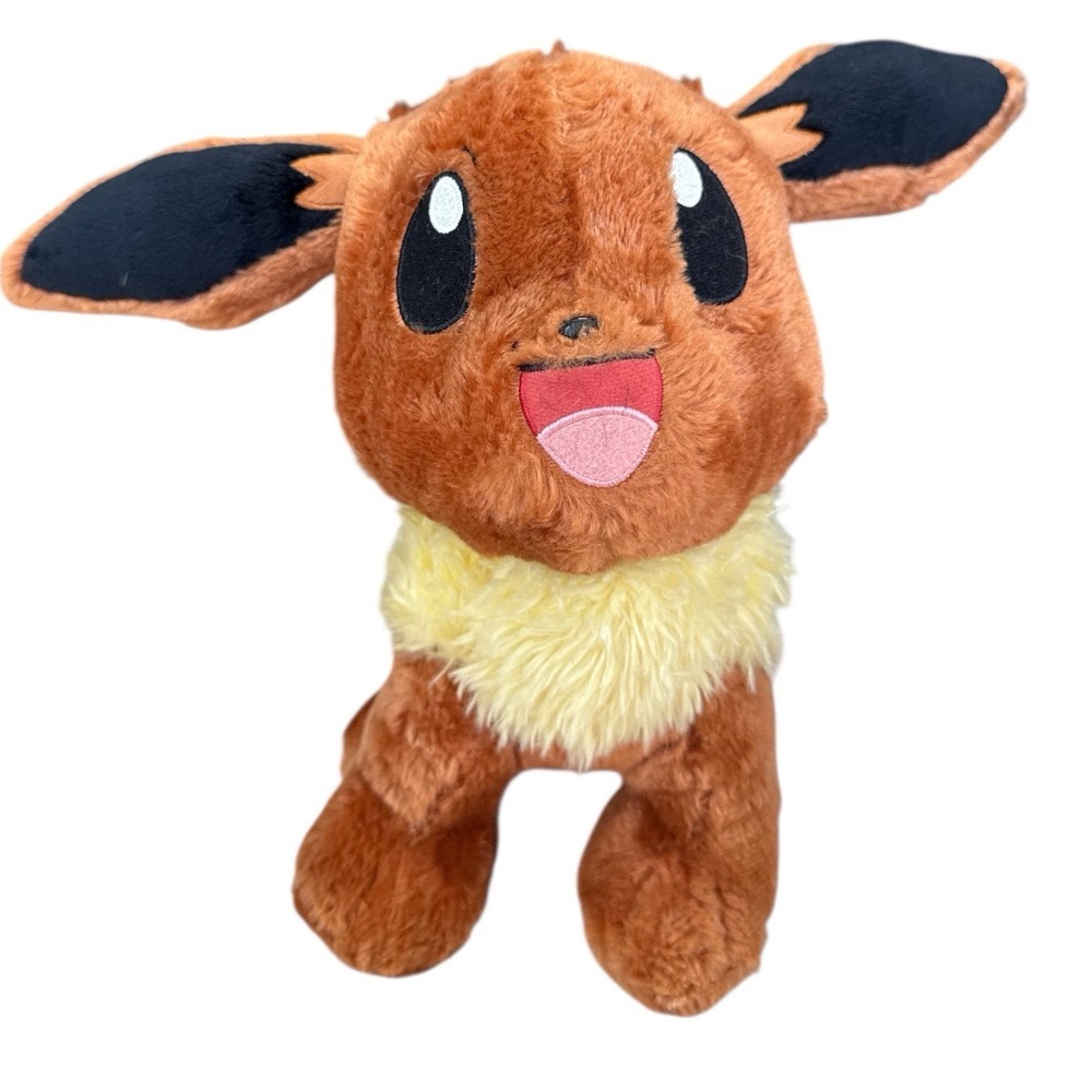 Build-A-Bear Pokémon Eevee Plush 16" 2017 Stuffed Animal BAB Toy No Cape/Sound
